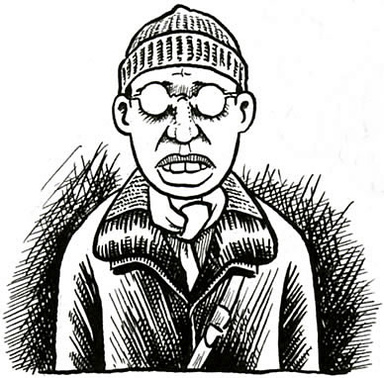Caricature of Joe Sacco